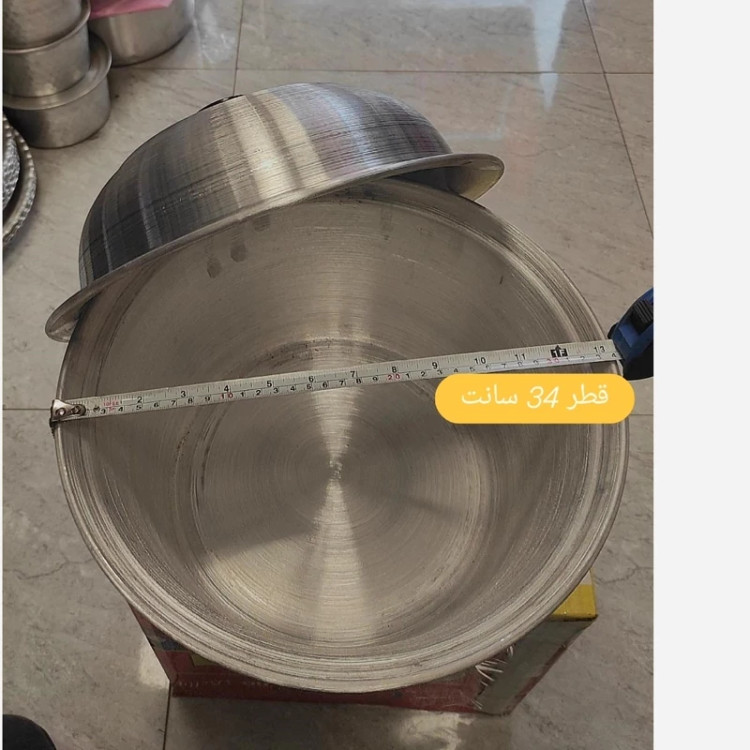 قابلمه روحی رشتی سایز 33.5 مناسب 9 تا 10 نفر مخصوص پخت و پز