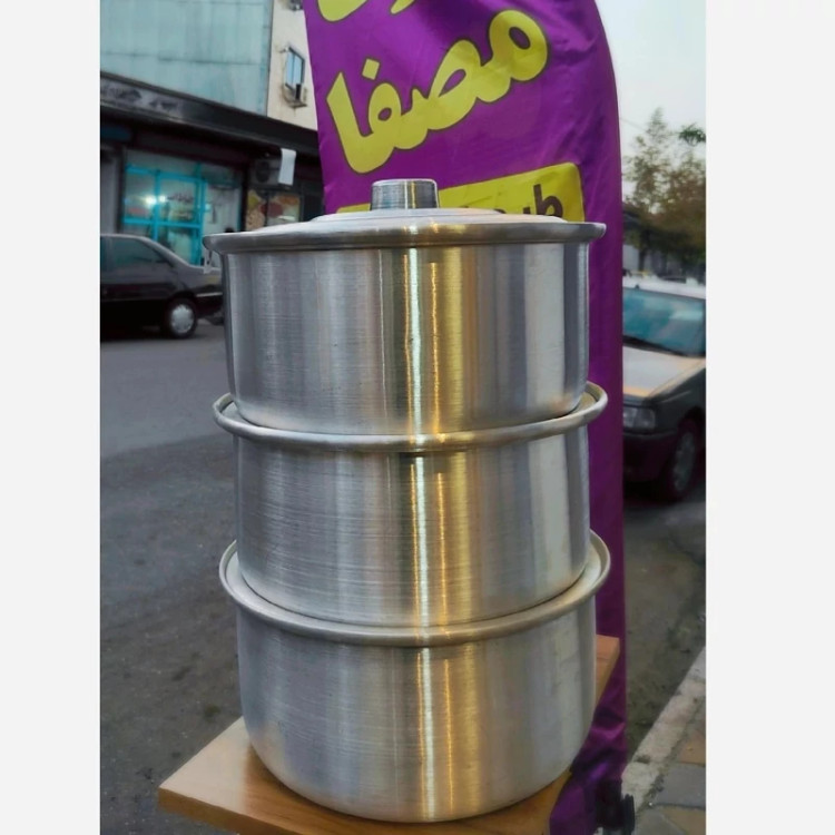 قابلمه روحی ساده ضخیم 13 تا 16 نفره قطر 36 سانت