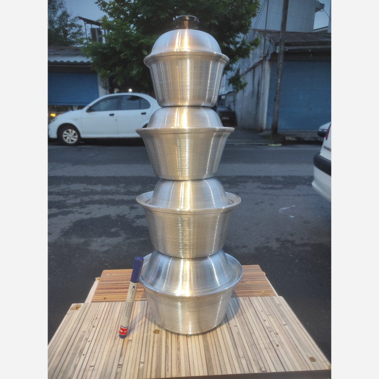 سرویس قابلمه روحی رشتی 4 سایز اول ( مناسب برای یک نفر تا 3-4نفره)