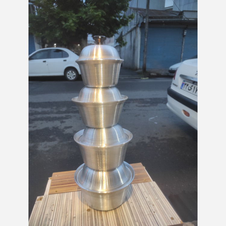 سرویس قابلمه روحی رشتی 4 سایز اول ( مناسب برای یک نفر تا 3-4نفره)